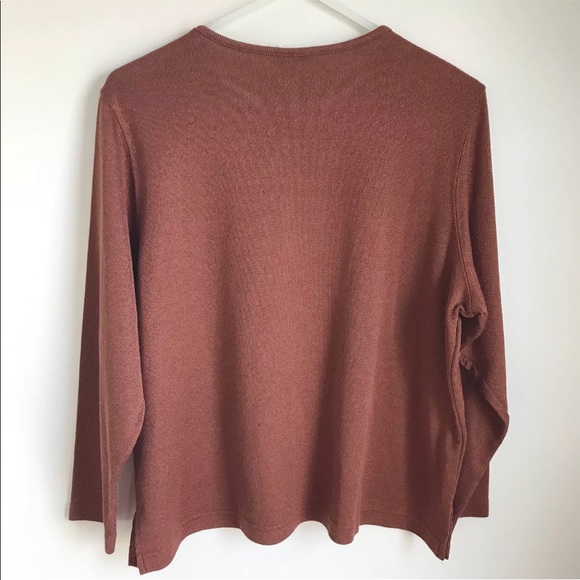 Vintage Bon Worth Rust Flat Metallic Shirt - Picture 4 of 7